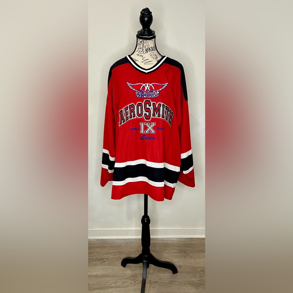 Aerosmith Red Hockey Jersey